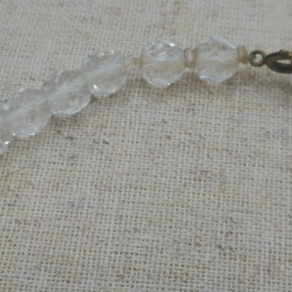 1930s Graduating Faceted Rock Crystal Choker - Picture 4 of 11